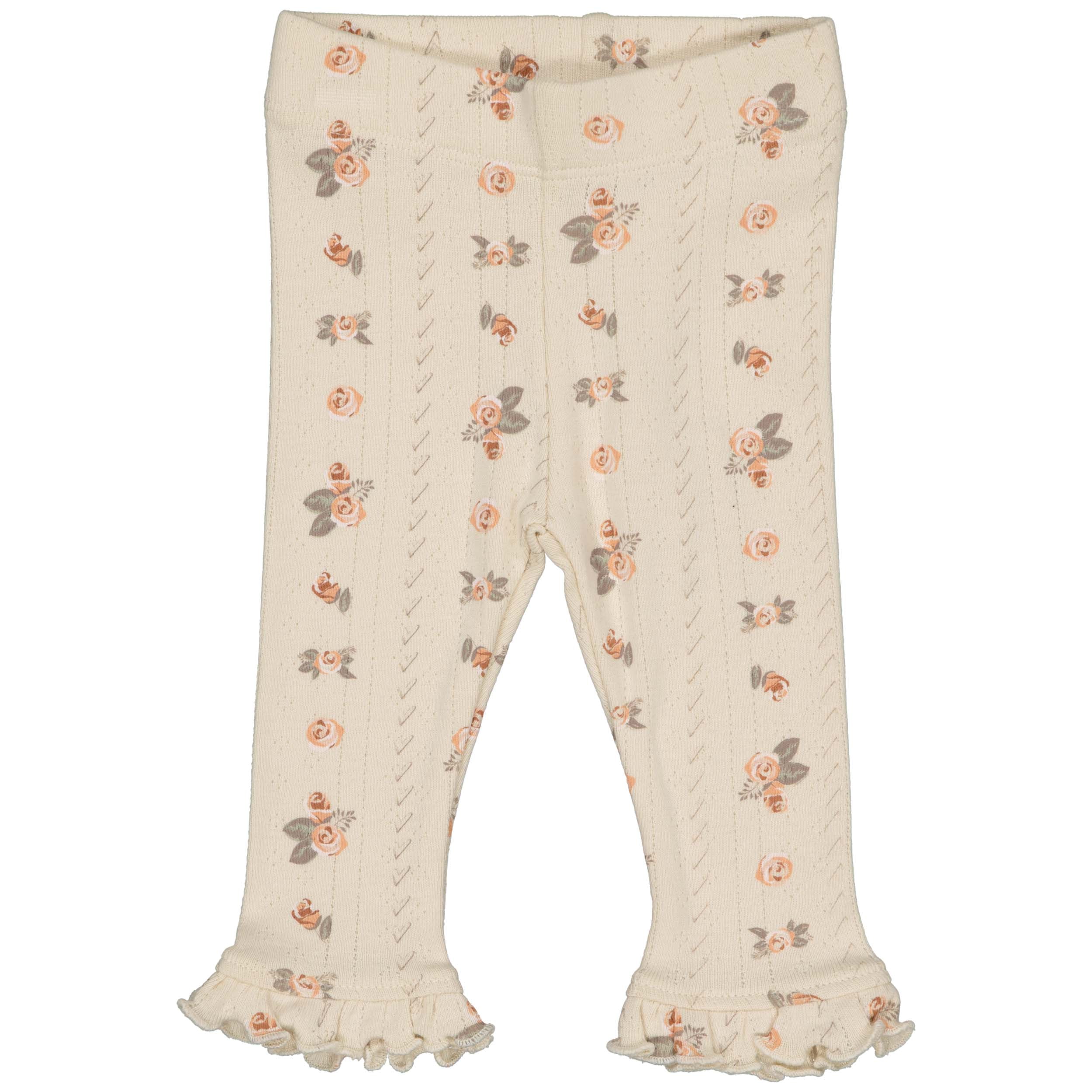 Meisjes Pants LEENA van Levv Newborn in de kleur AOP Sand Flower in maat 74.