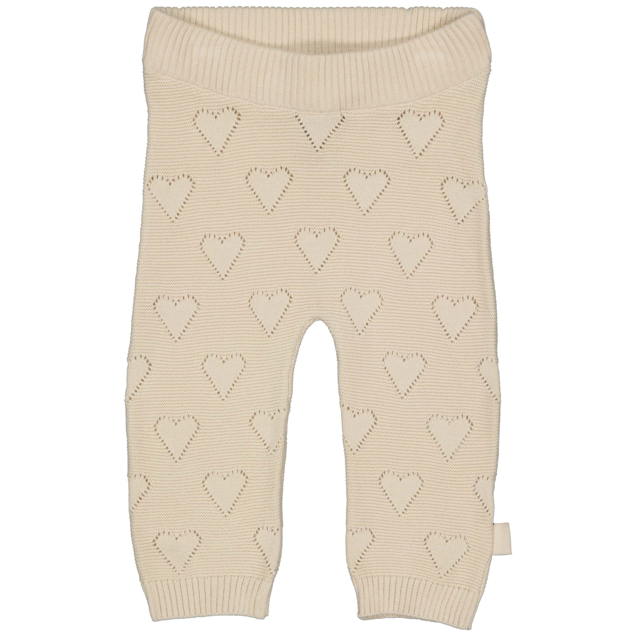 Meisjes Pants LEILA van Levv Newborn in de kleur Light Sand in maat 74.