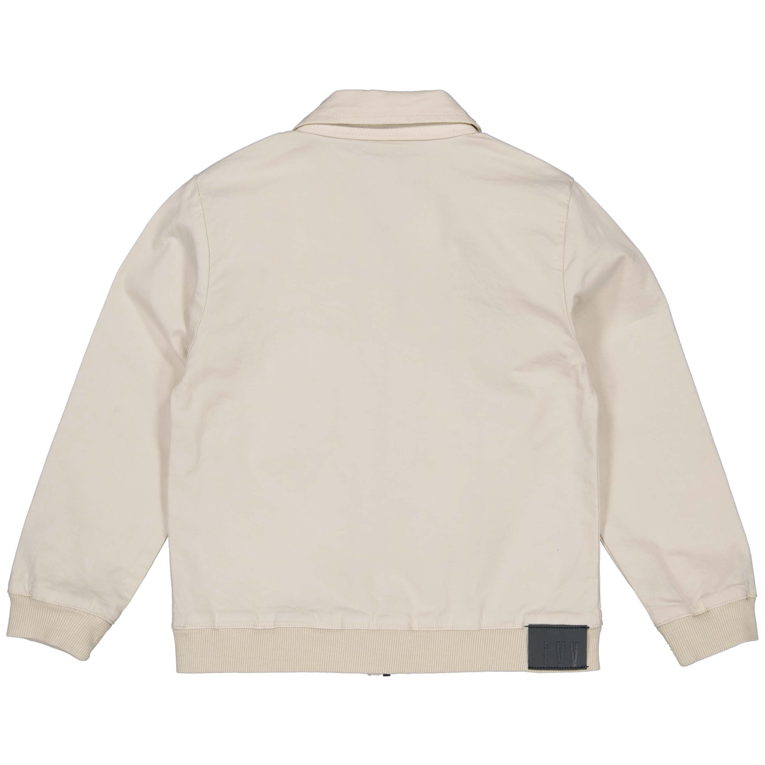 Jongens JACKET SIBBE van Little Levv in de kleur Cream in maat 128.