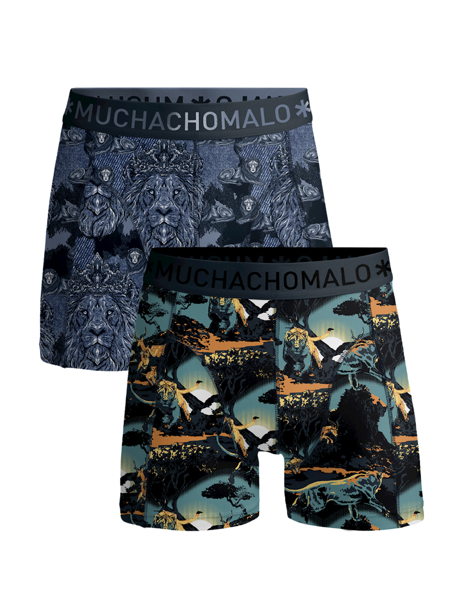Muchachomalo Boys 2-pack shorts Man Lion
