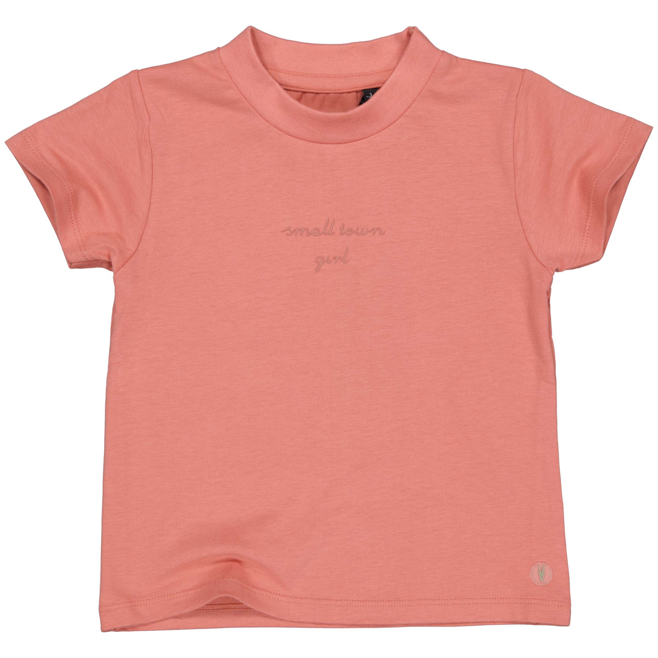 Meisjes Shortsleeve MARIONLS241 van Little Levv in de kleur Old Pink in maat 128.