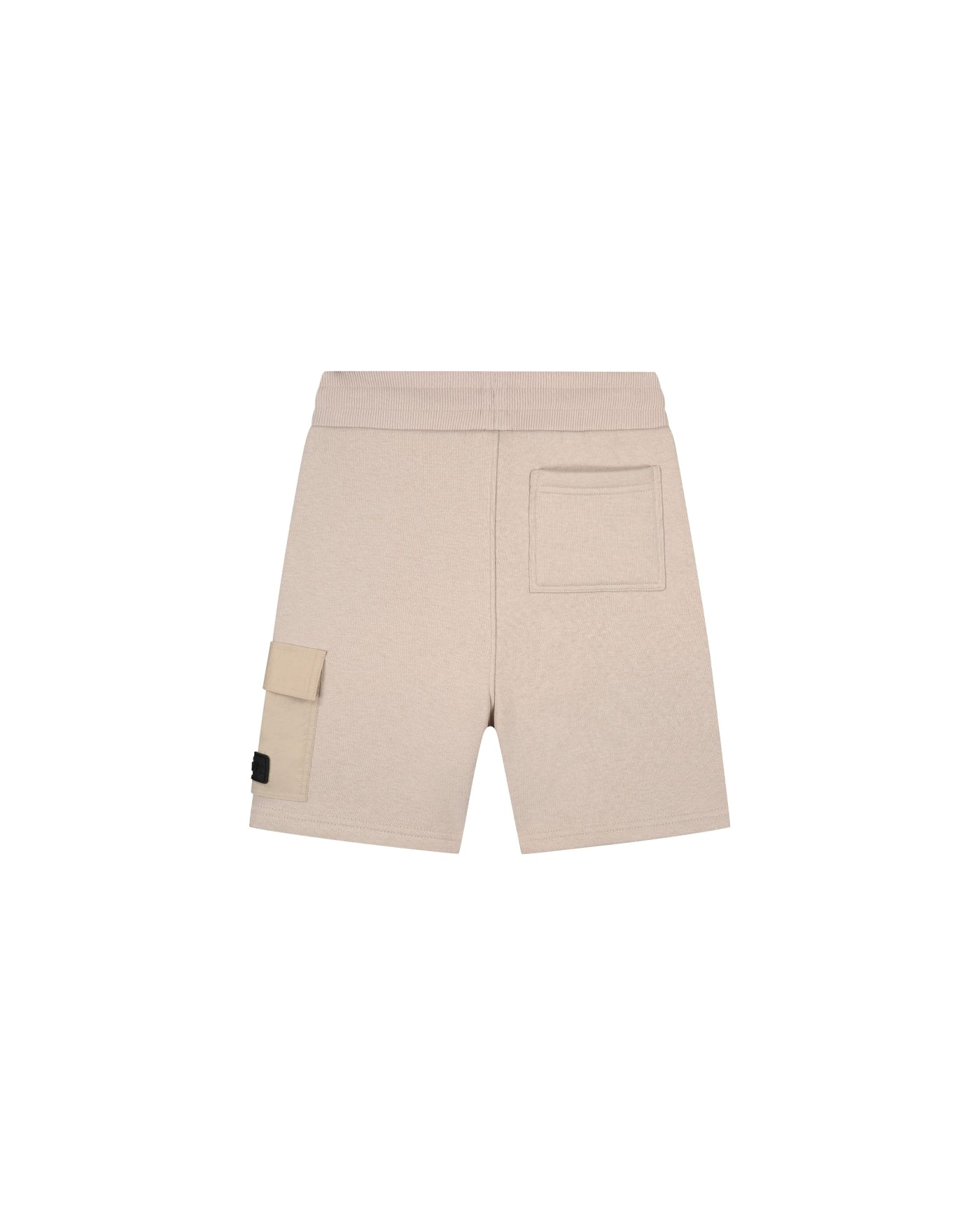 Jongens Malelions Junior Nylon Pocket Shorts van Malelions in de kleur Taupe in maat 176.