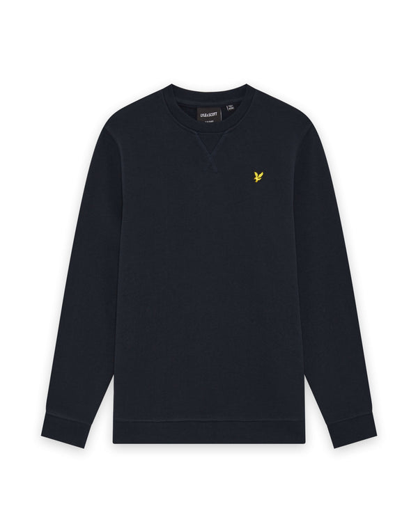 Jongens Crew Neck Sweatshirt van Lyle & Scott in de kleur Dark Navy in maat 170-176.