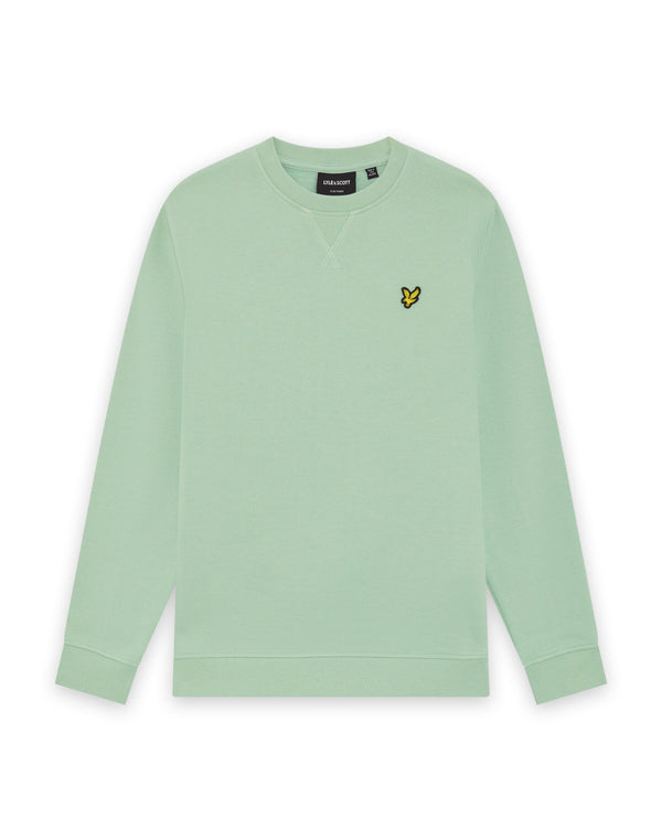 Jongens Crew Neck Sweatshirt van Lyle & Scott in de kleur Turquoise Shadow in maat 170-176.