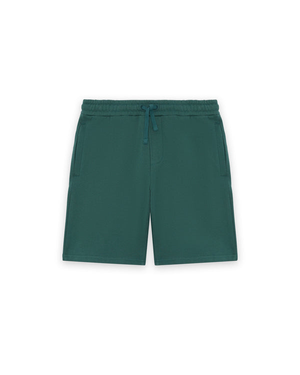 Jongens Heavy Weight Sweat Short van Lyle & Scott in de kleur Everglade in maat 170-176.