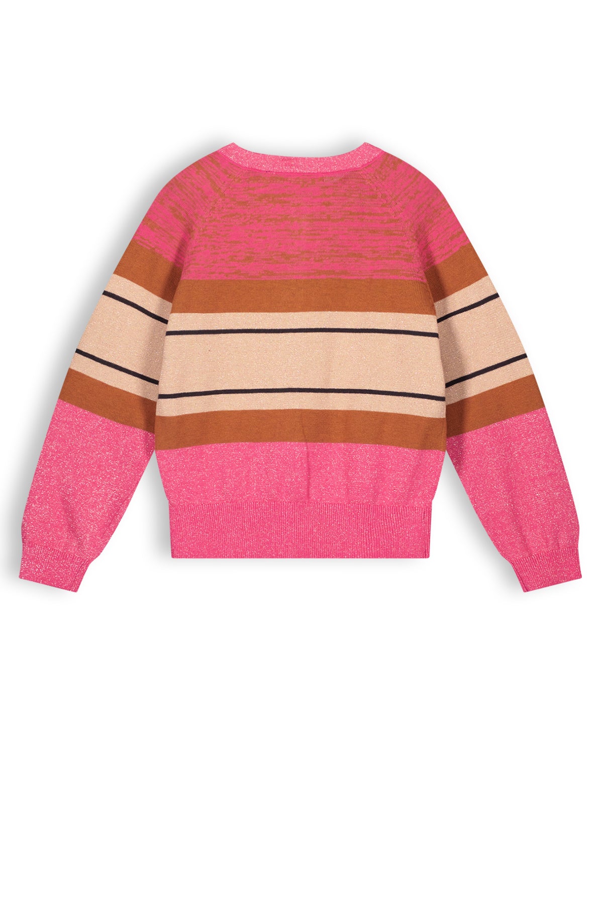 NoNo Kimmy girls button up cardigan pink