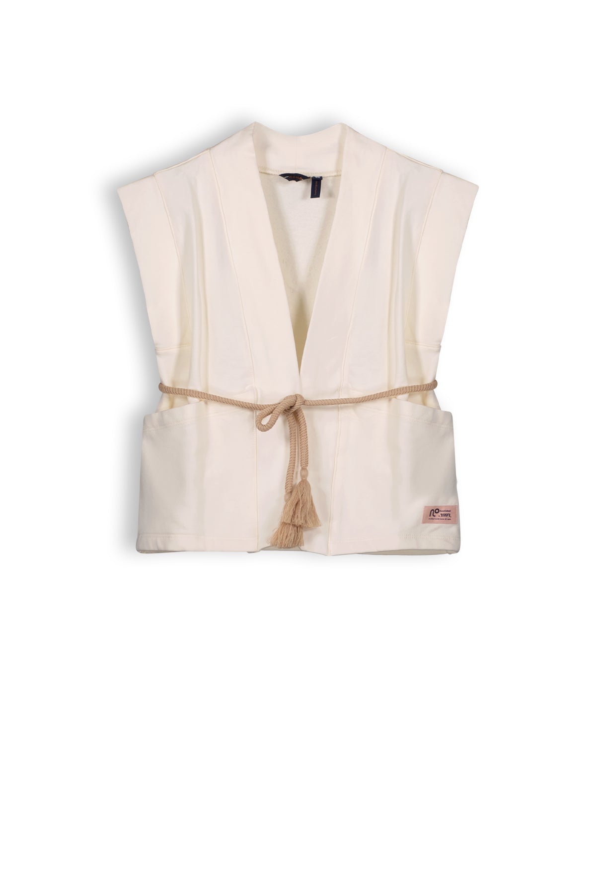 NoNo Kila girls sweat kimono n/sl ivory