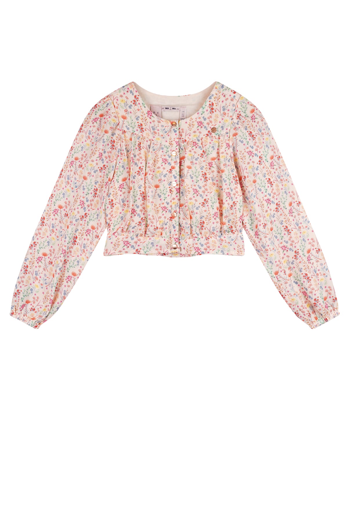NoNo Timba cropped AOP Flower Blouse