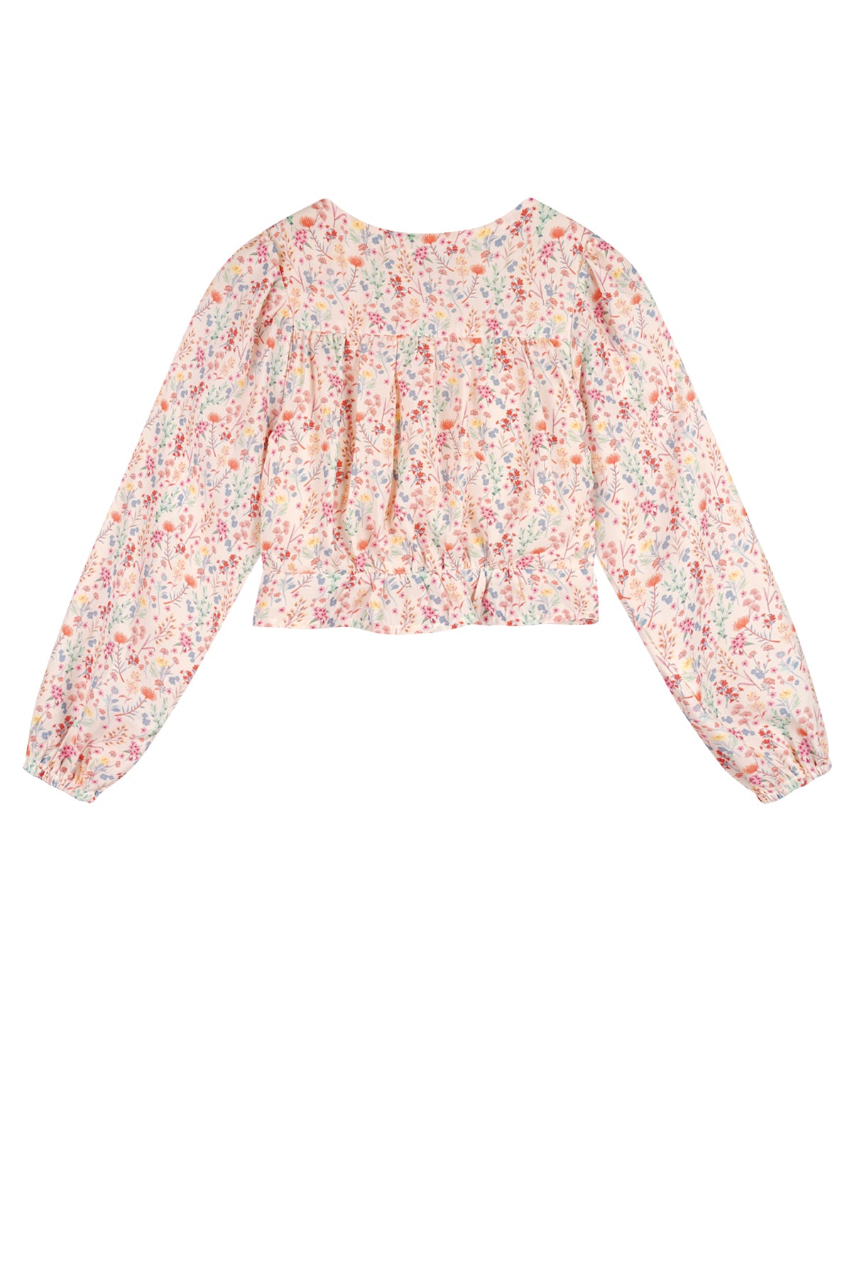 NoNo Timba cropped AOP Flower Blouse