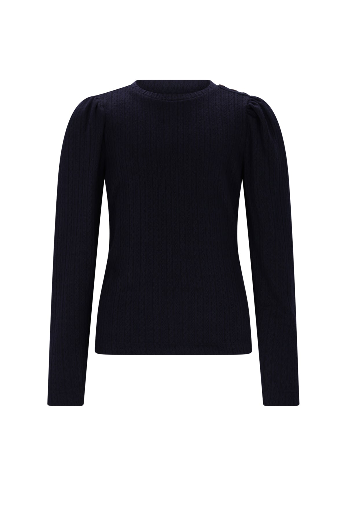 Meisjes Kiva Fancy Knit Jersey van NoNo in de kleur Navy Blazer in maat 134-140.