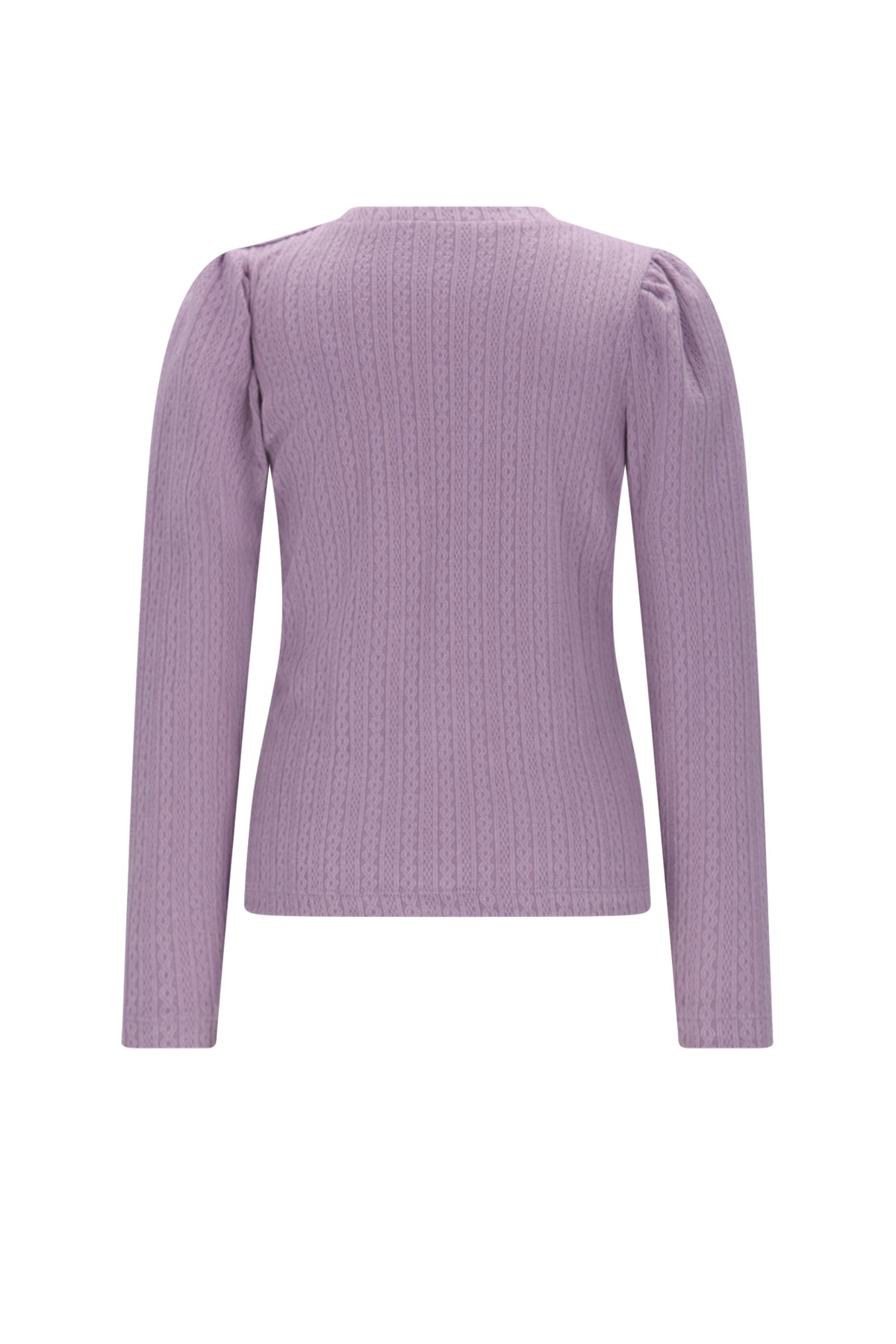 Meisjes Kiva Fancy Knit Jersey van NoNo in de kleur Lupine Lilac in maat 134-140.