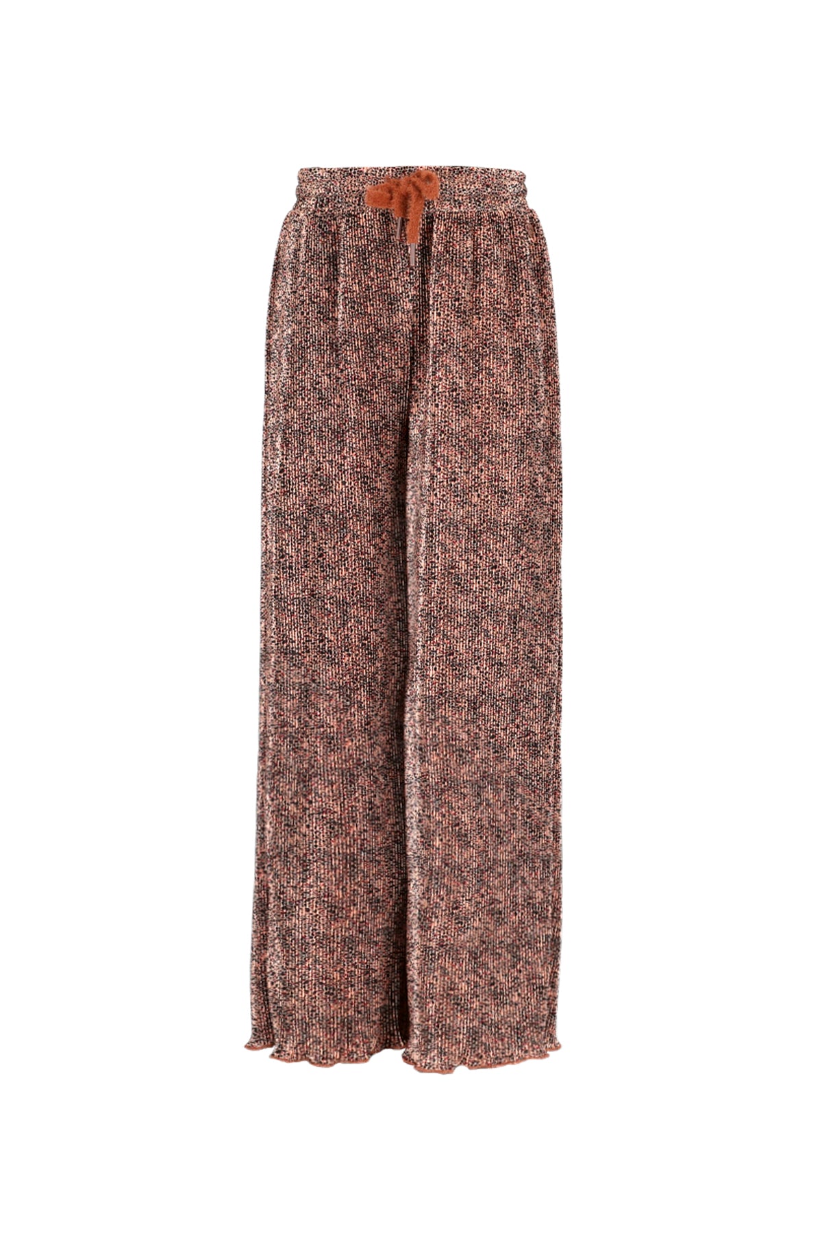 NoNo Sun AOP Leopard Plissee Palazzo