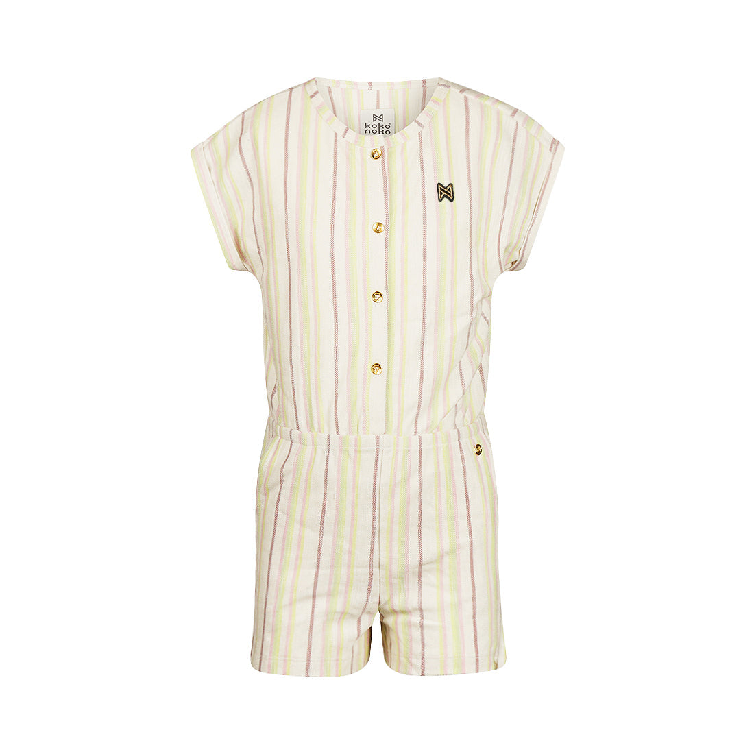 Meisjes Jumpsuit ss van Koko Noko in de kleur Off white in maat 128.