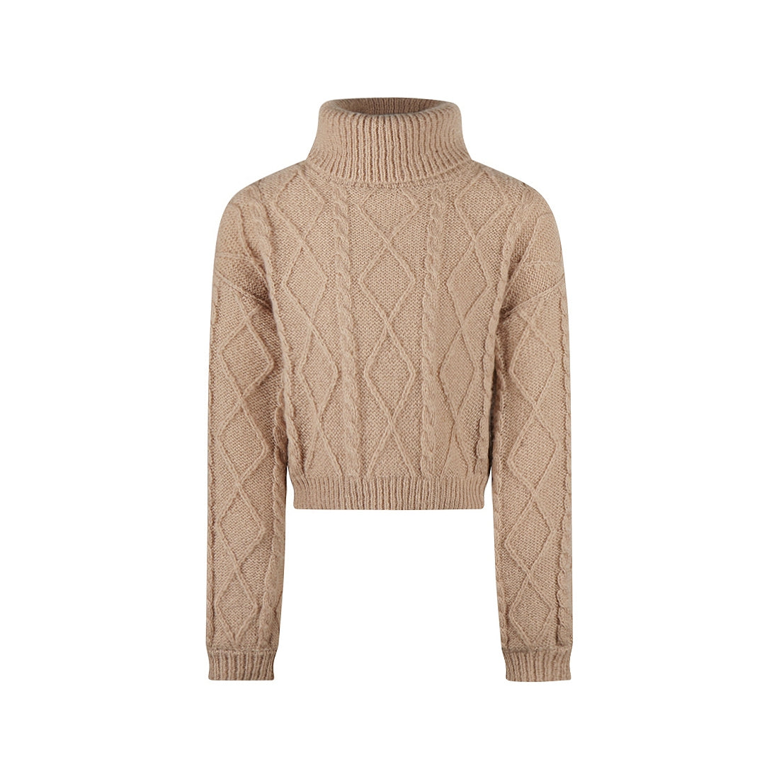 Meisjes Sweater van No Way Monday in de kleur Taupe in maat 164.