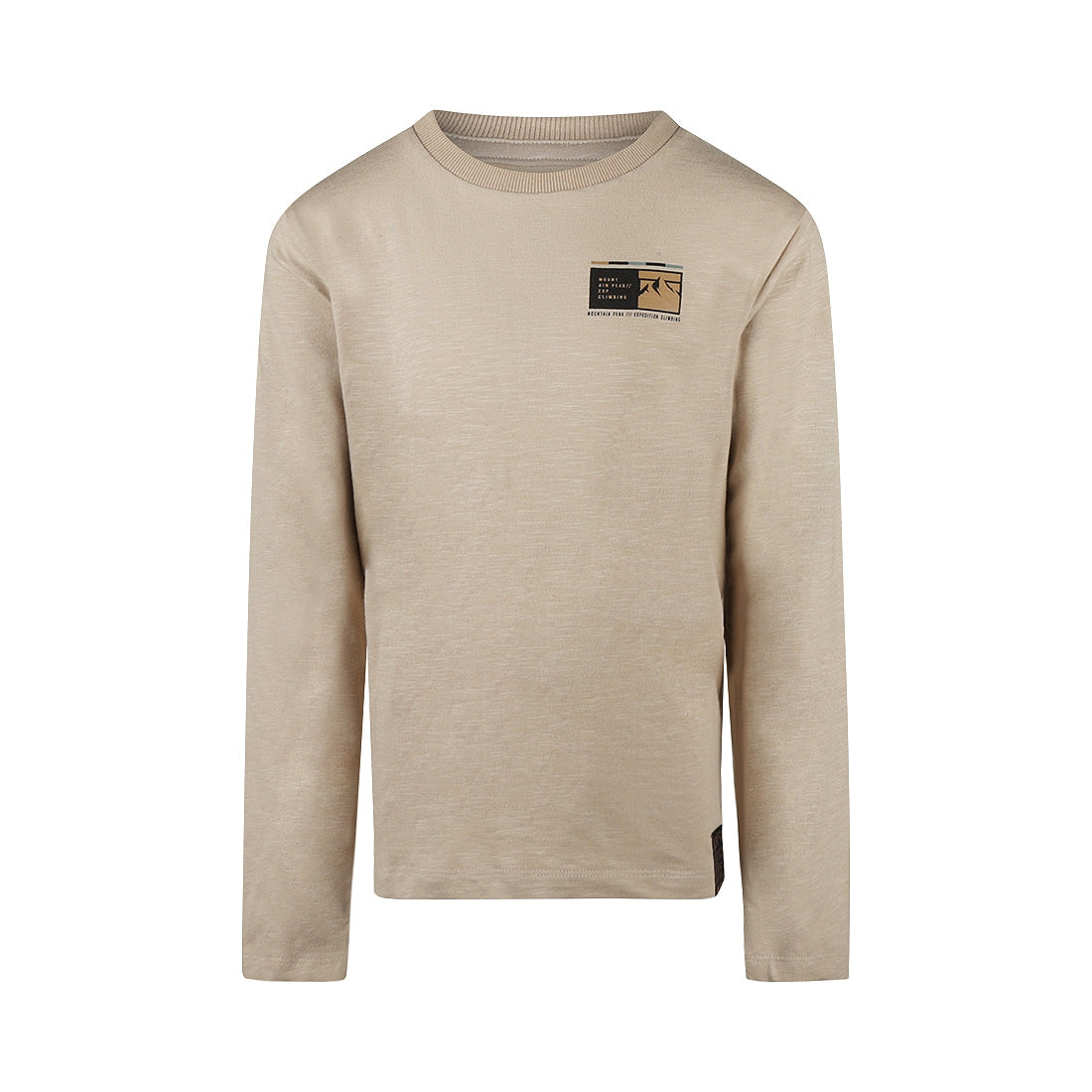 Jongens T-shirt ls van No Way Monday in de kleur Light grey in maat 164.