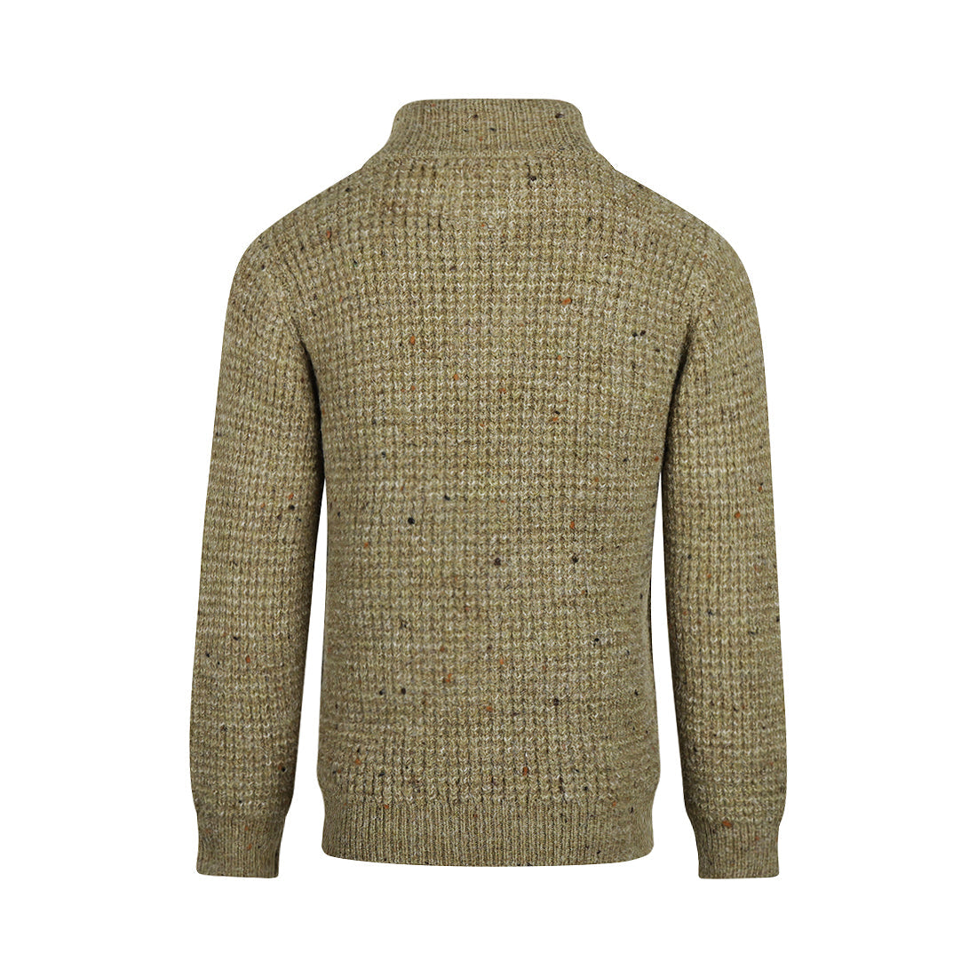Jongens Sweater with collar van Koko Noko in de kleur Dusty green in maat 128.