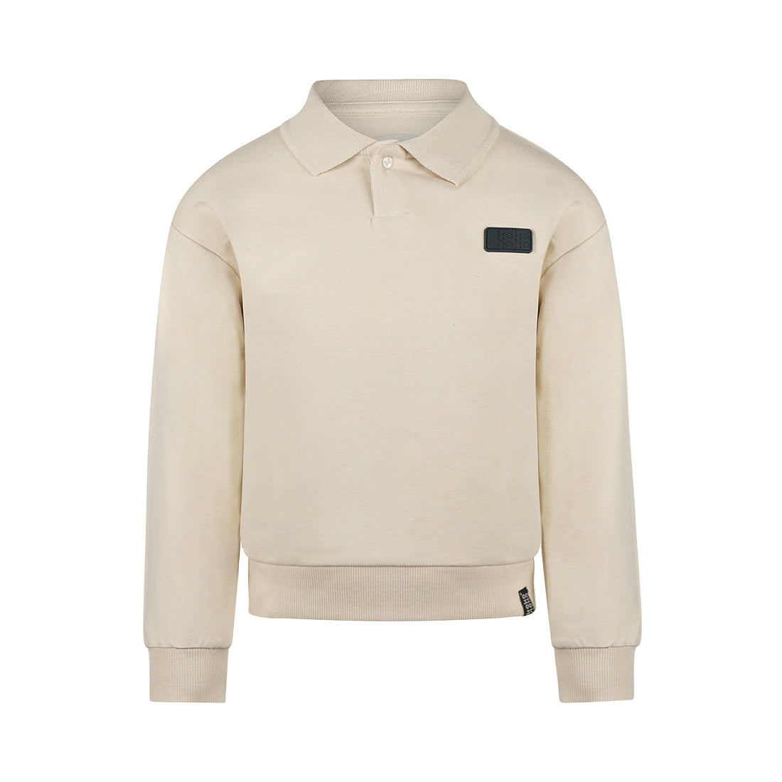 Jongens Sweater with polo collar van Koko Noko in de kleur Off white in maat 128.
