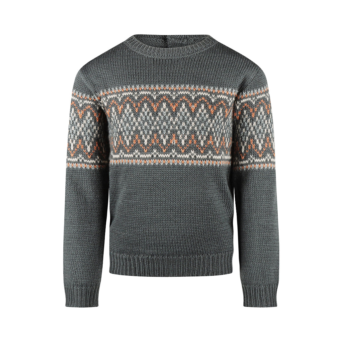 Jongens Sweater with crewneck van Koko Noko in de kleur Steel blue in maat 128.
