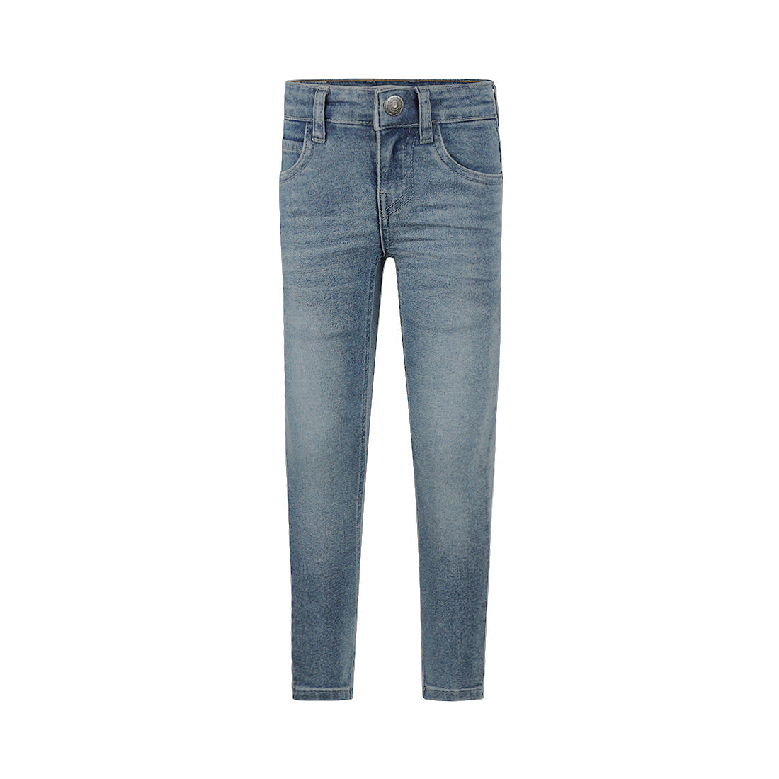 Jongens Jeans skinny van Koko Noko in de kleur Mid blue in maat 128.
