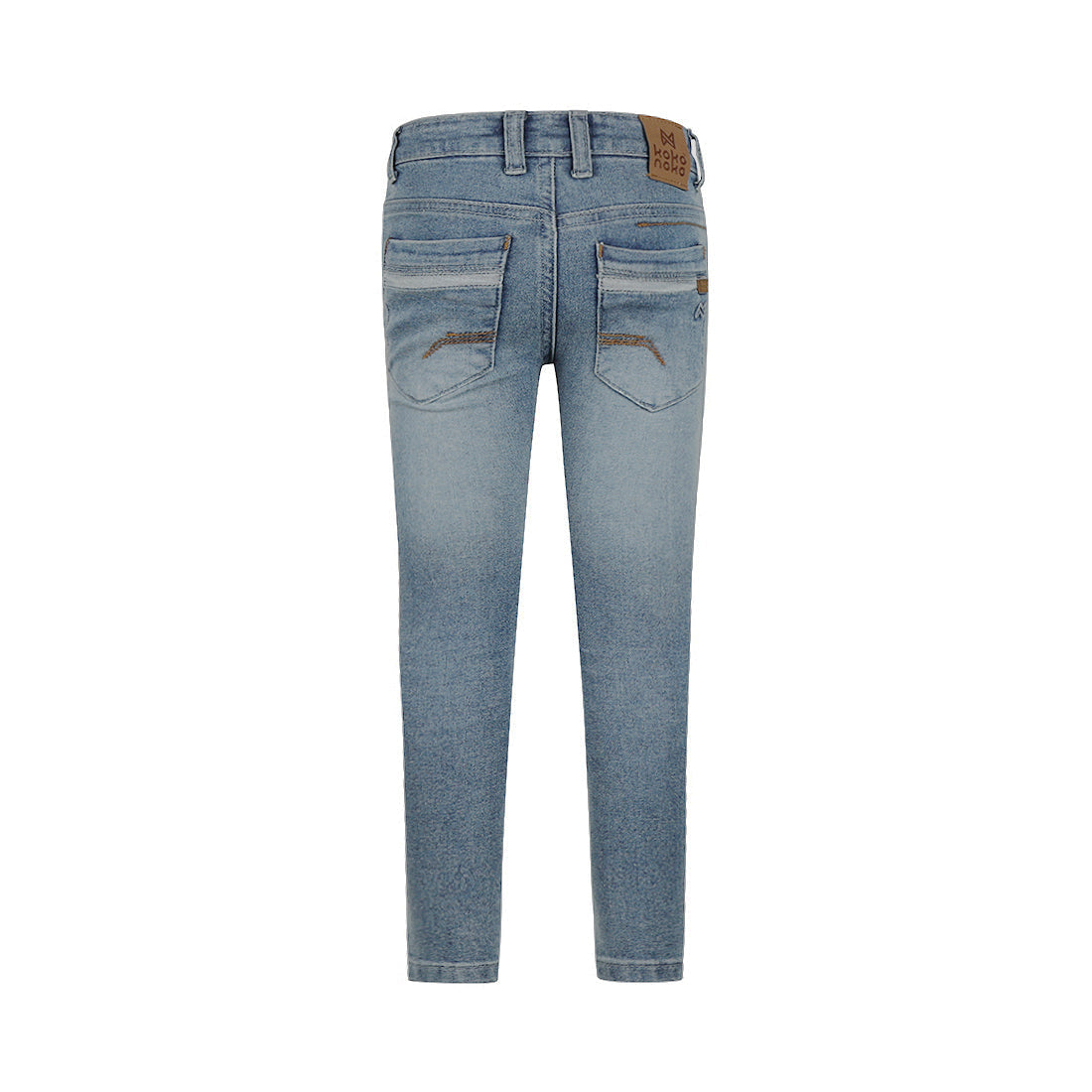 Jongens Jeans skinny van Koko Noko in de kleur Mid blue in maat 128.