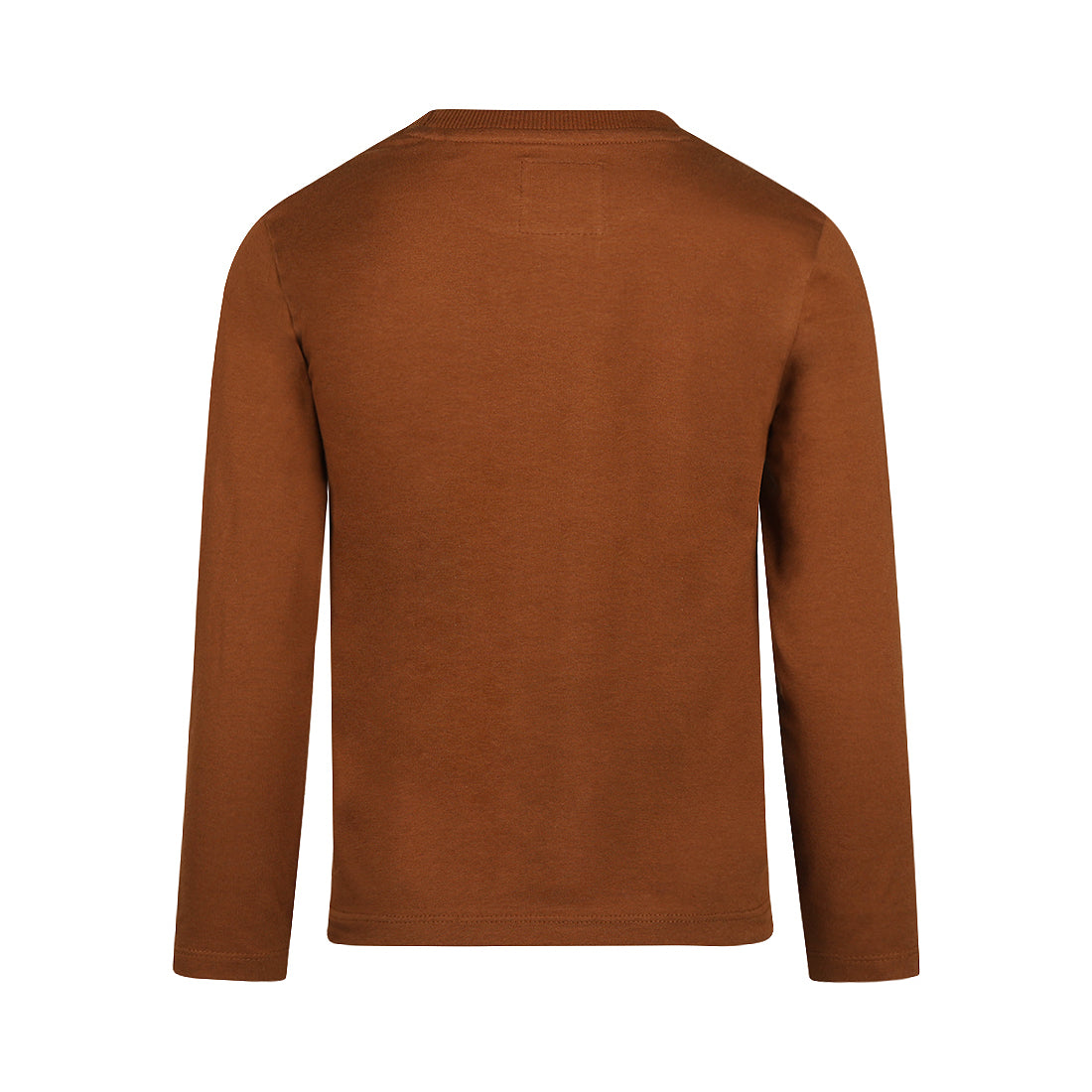 Jongens T-shirt ls van Koko Noko in de kleur Dark brown in maat 128.