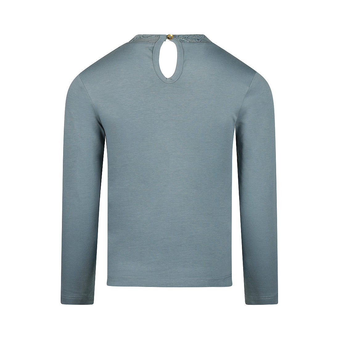Meisjes T-shirt ls turtle neck van Koko Noko in de kleur Blue in maat 128.