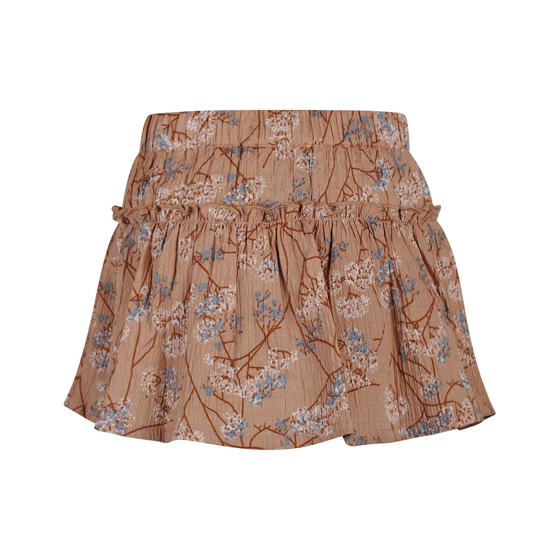 Meisjes Skirt with shorts van Koko Noko in de kleur Caramel brown in maat 128.