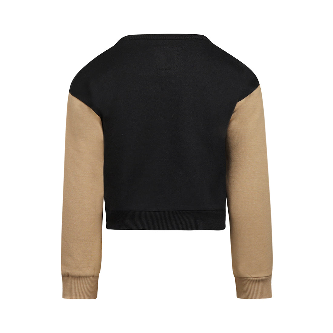 Meisjes Sweater loose fit cropped van Koko Noko in de kleur Faded black in maat 128.