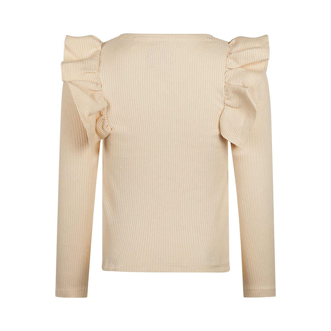 Meisjes T-shirt ls van Koko Noko in de kleur Off white in maat 128.