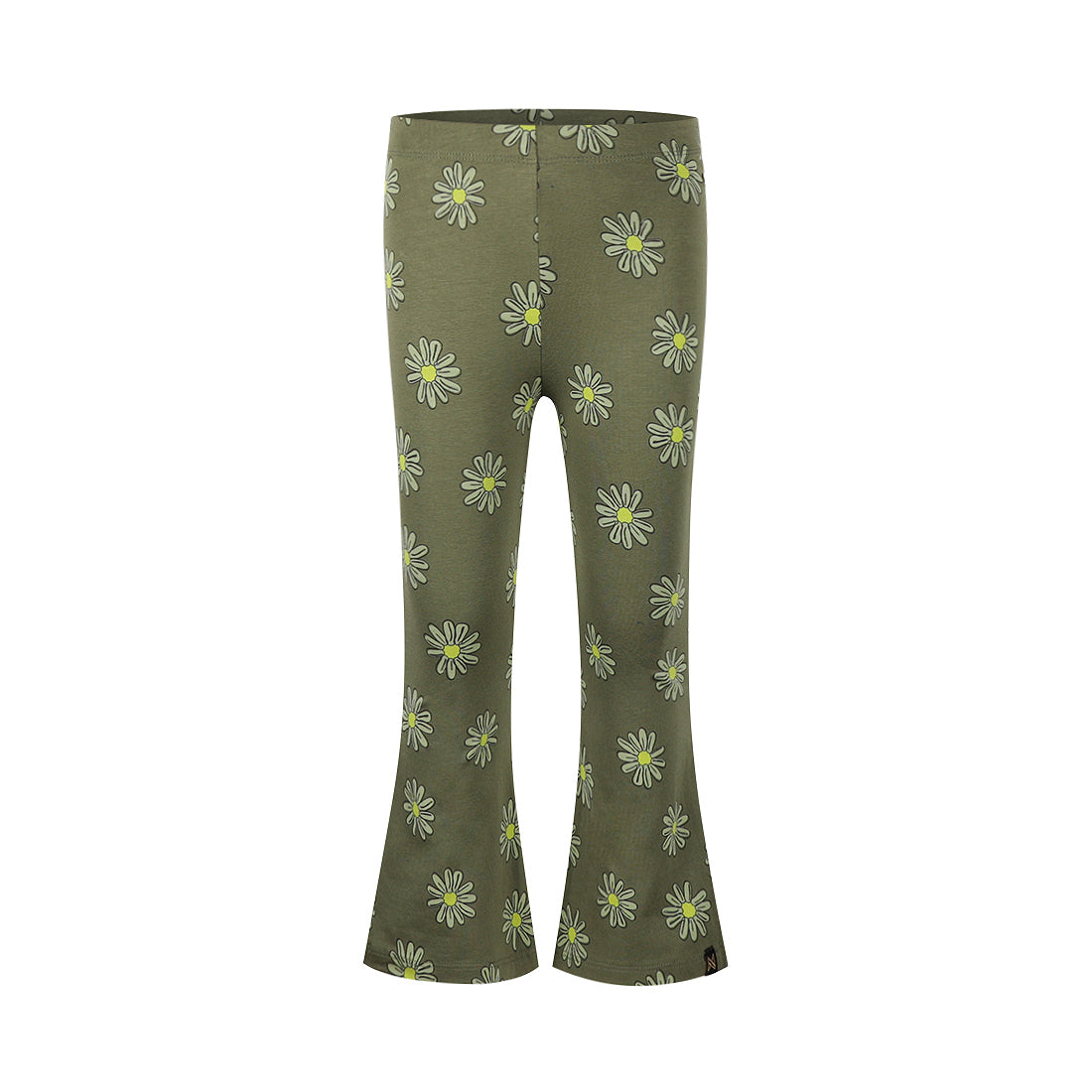 Meisjes Legging flared van Koko Noko in de kleur Army green in maat 128.