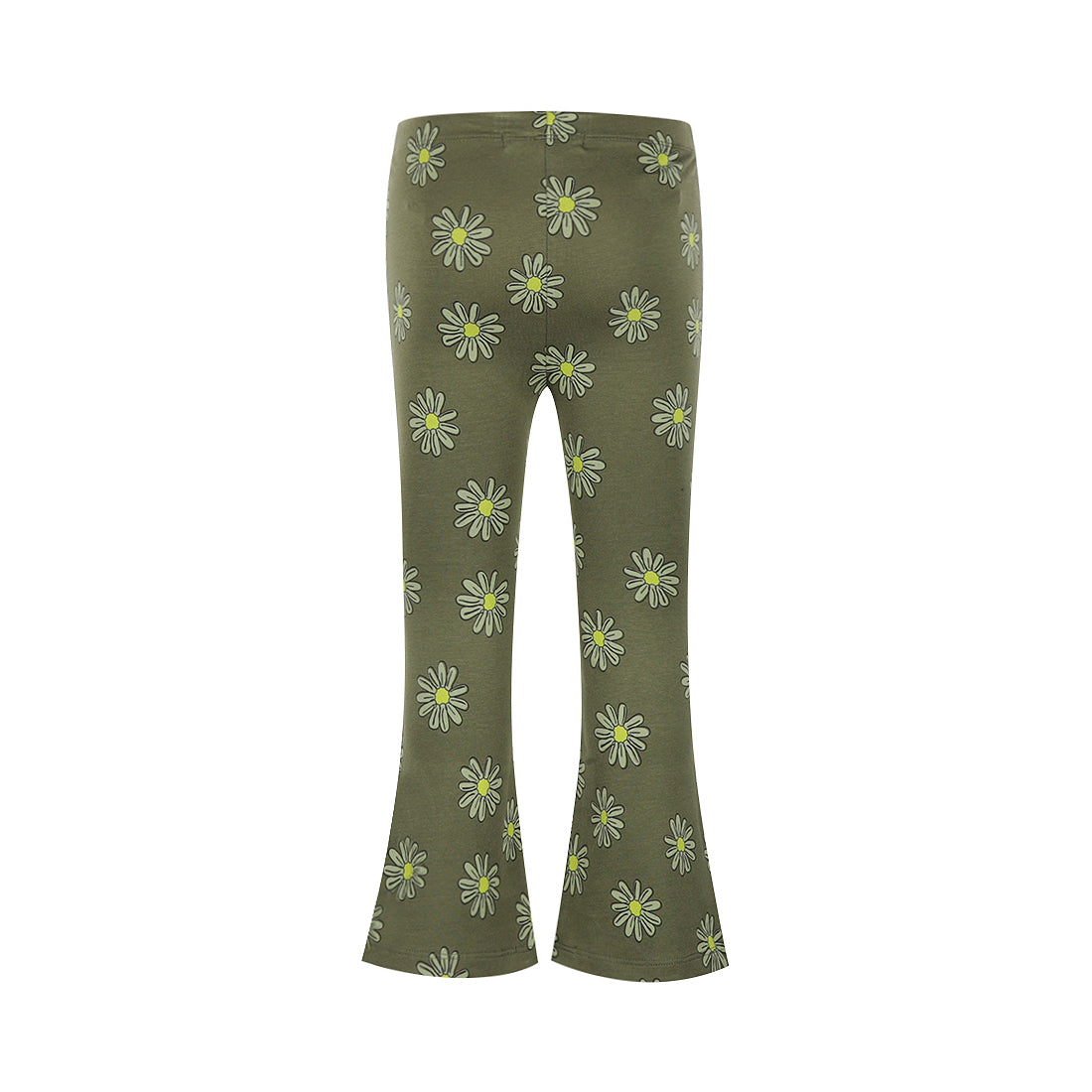 Meisjes Legging flared van Koko Noko in de kleur Army green in maat 128.