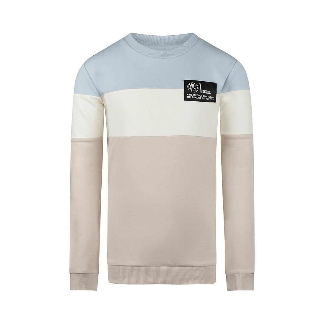Jongens Sweater van No Way Monday in de kleur Beige in maat 164.