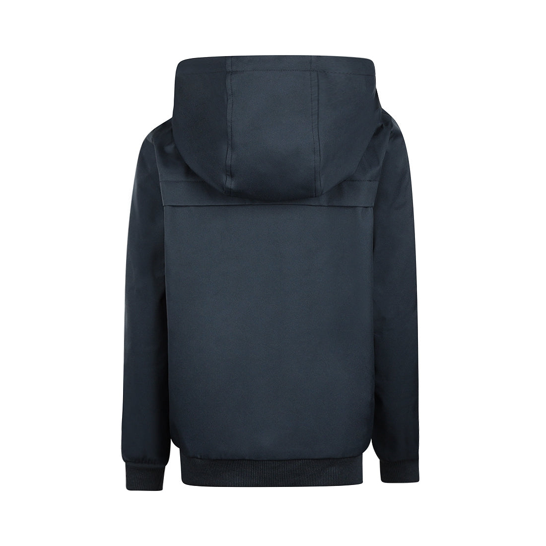 Jongens Jacket with hood water repellent van No Way Monday in de kleur Steel blue in maat 164.