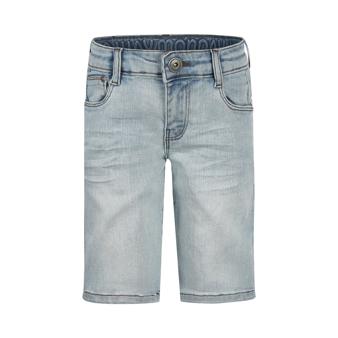 Jongens Jeans shorts van No Way Monday in de kleur Blue jeans in maat 164.