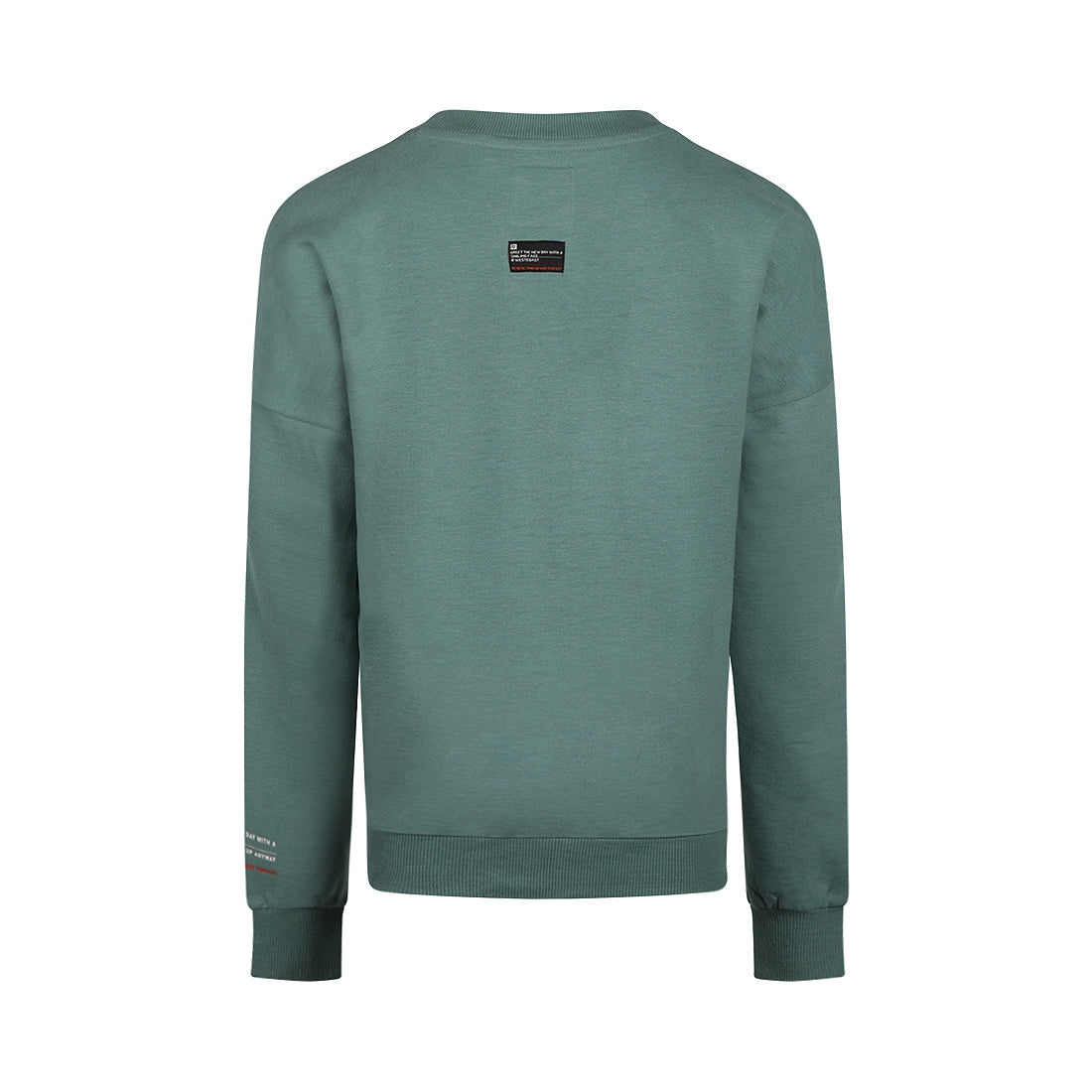 Jongens Sweater oversized van No Way Monday in de kleur Dusty green in maat 164.