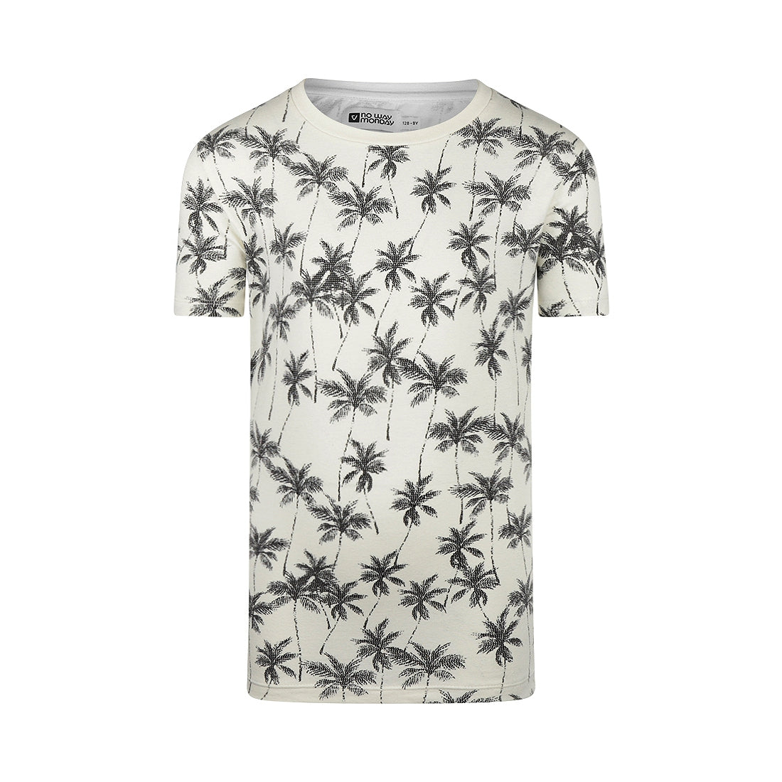 Jongens T-shirt ss van No Way Monday in de kleur Off white in maat 164.