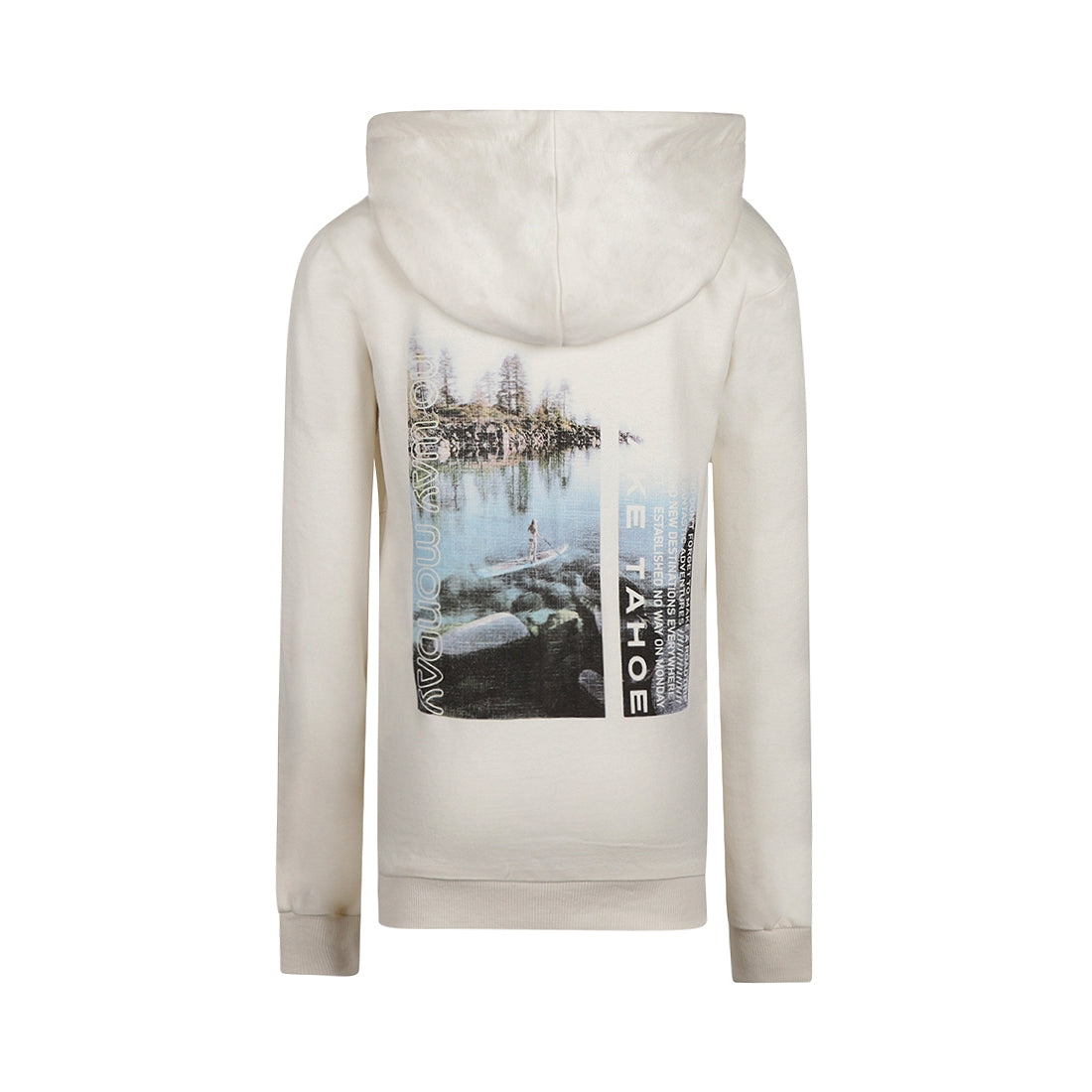 Jongens Sweater with hood van No Way Monday in de kleur Off white in maat 164.