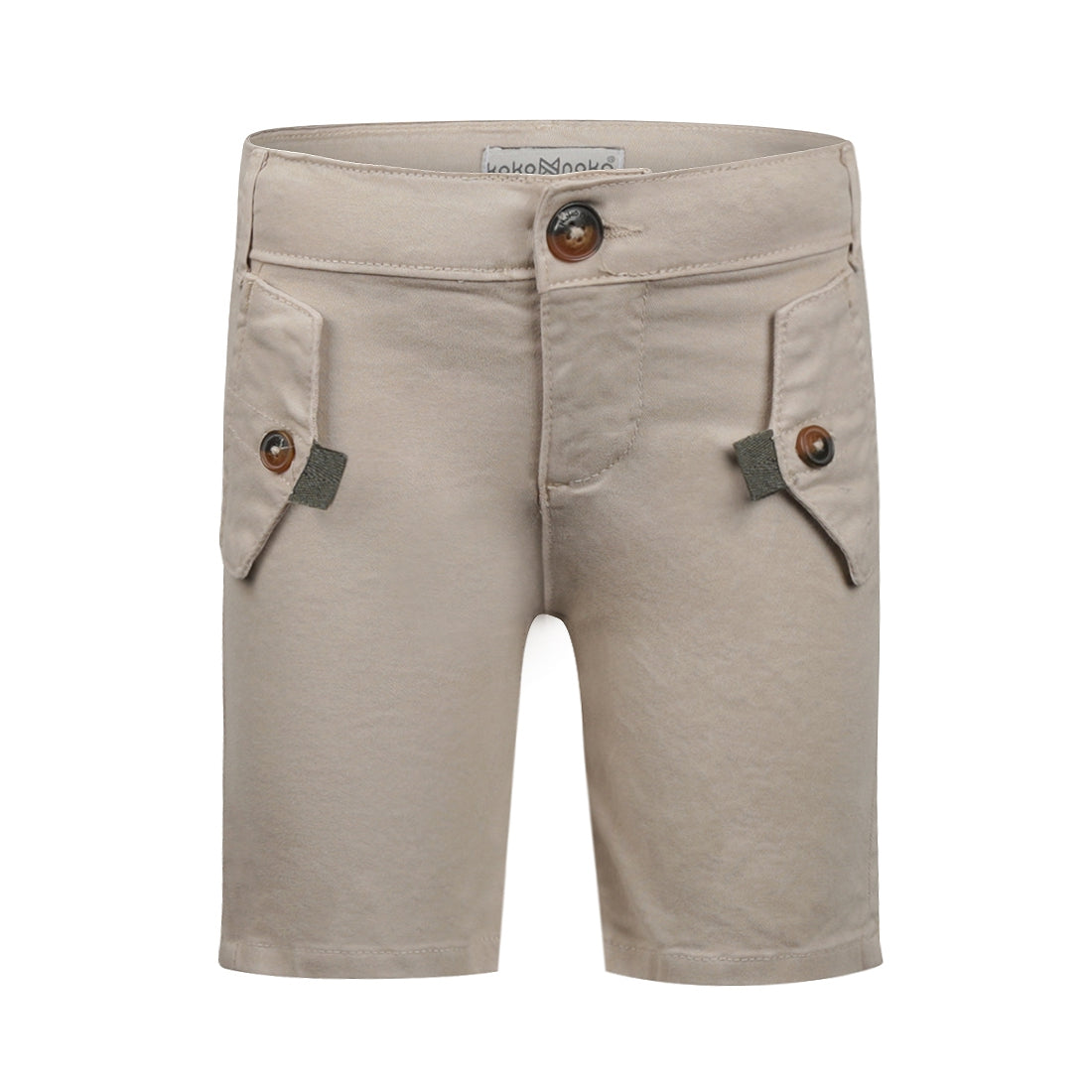 Jongens Shorts van Koko Noko in de kleur Pebble in maat 128.