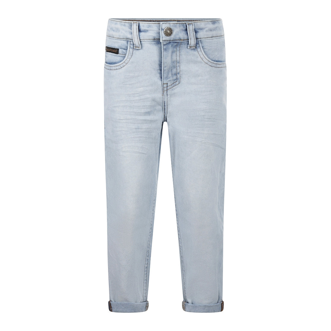 Jongens Jeans loose fit van Koko Noko in de kleur Blue jeans in maat 128.