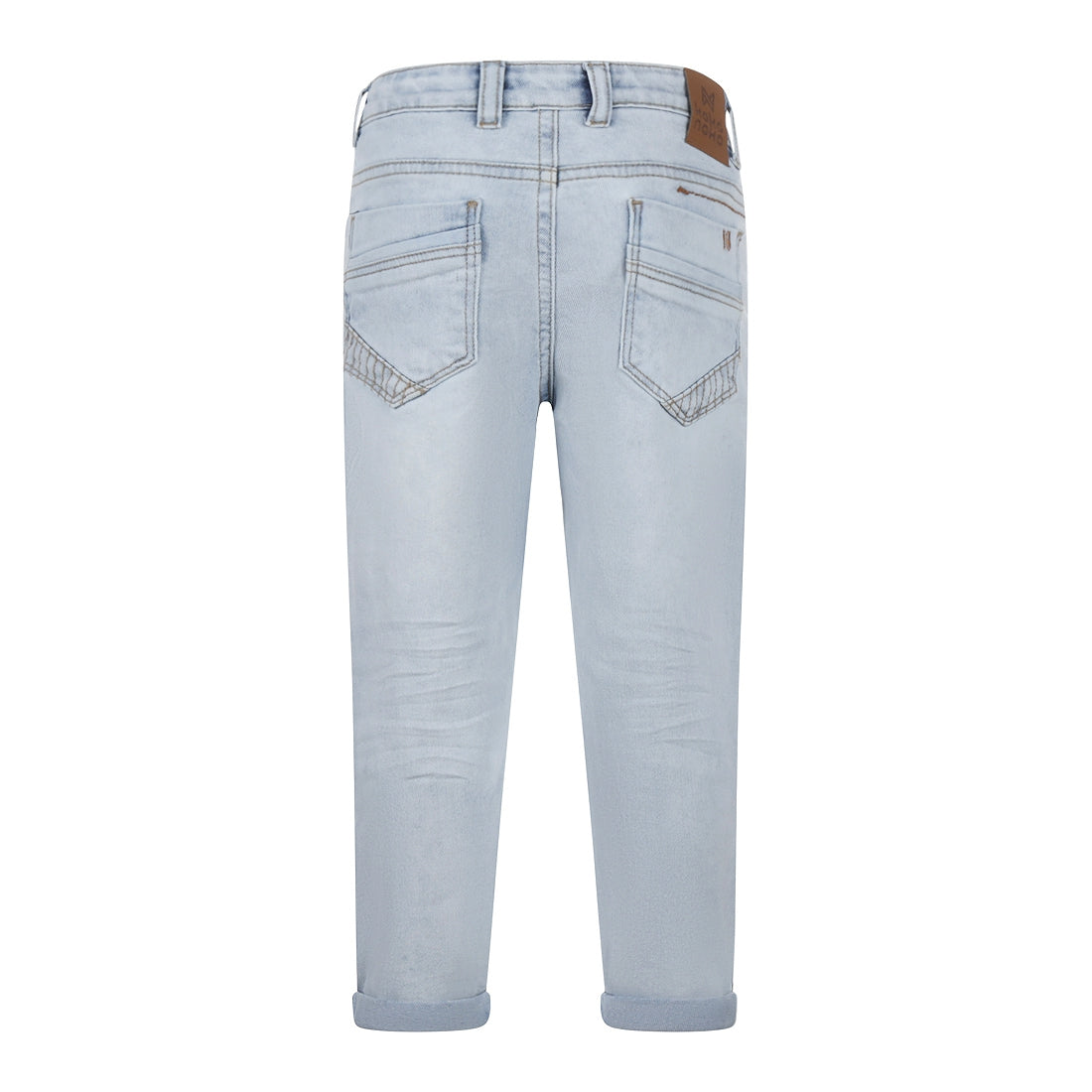 Jongens Jeans loose fit van Koko Noko in de kleur Blue jeans in maat 128.