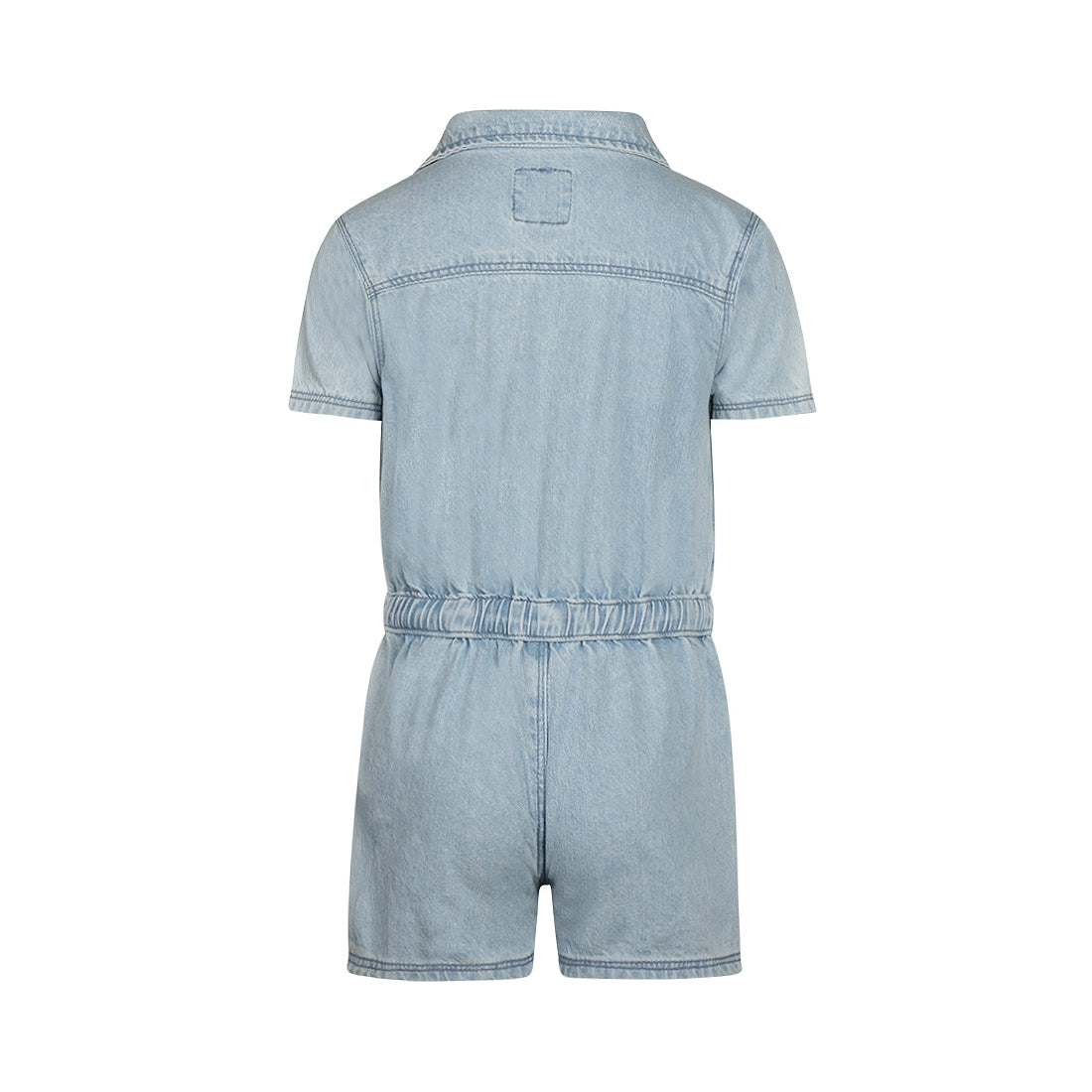 Meisjes Jeans jumpsuit short van in de kleur Blue jeans in maat 128.