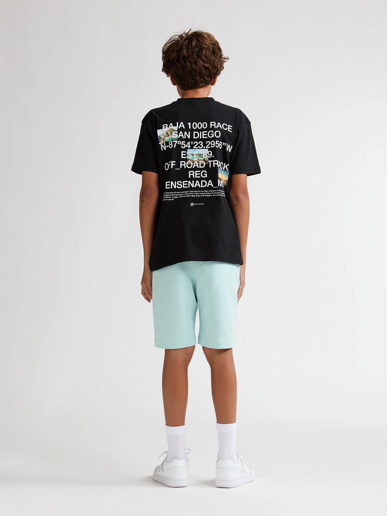 Jongens T-Shirt SS Classic Print van Petrol in de kleur Black in maat 176.