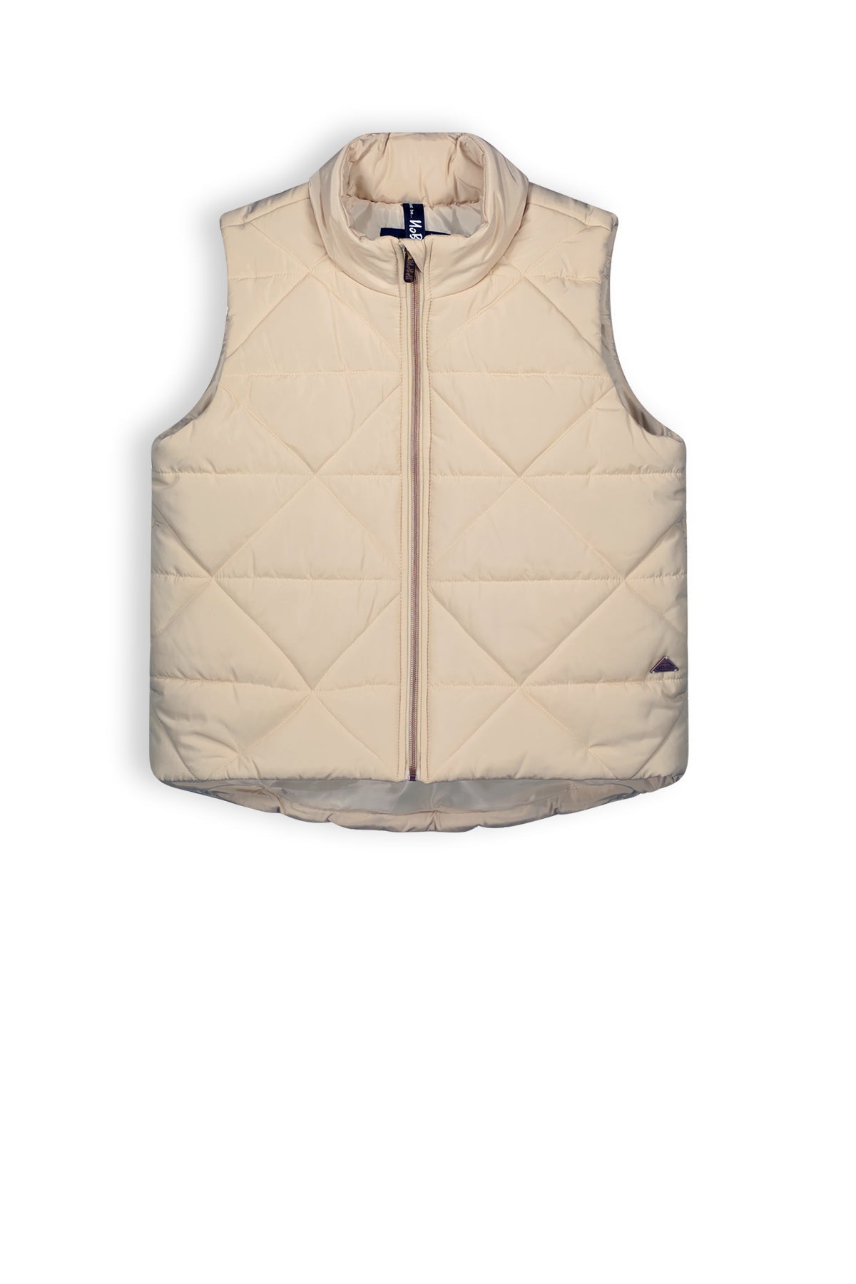 Meisjes Best bodywarmer van NoBell in de kleur Pearled Ivory in maat 170-176.
