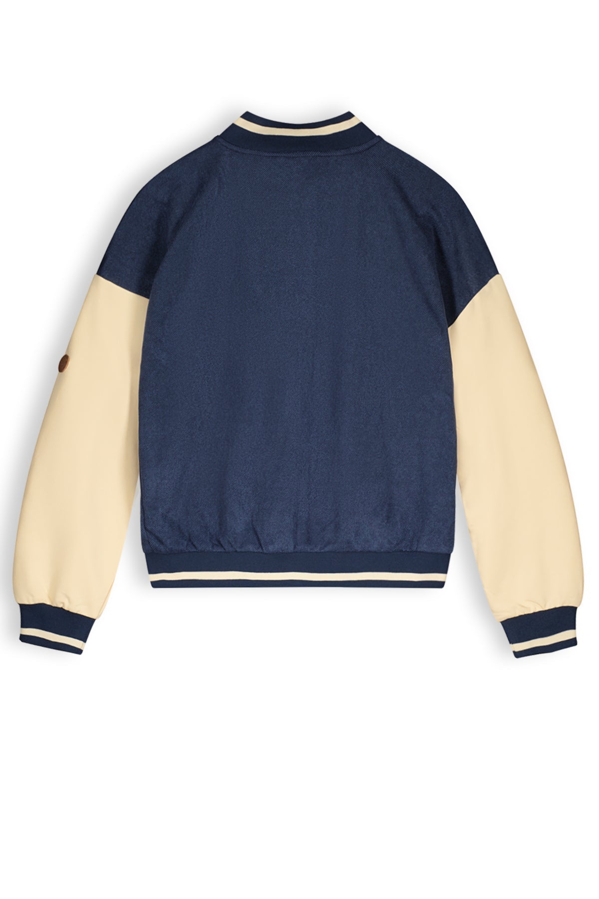 Meisjes Barsy girls varsity jacket navy van NoBell in de kleur Navy Blazer in maat 158-164.