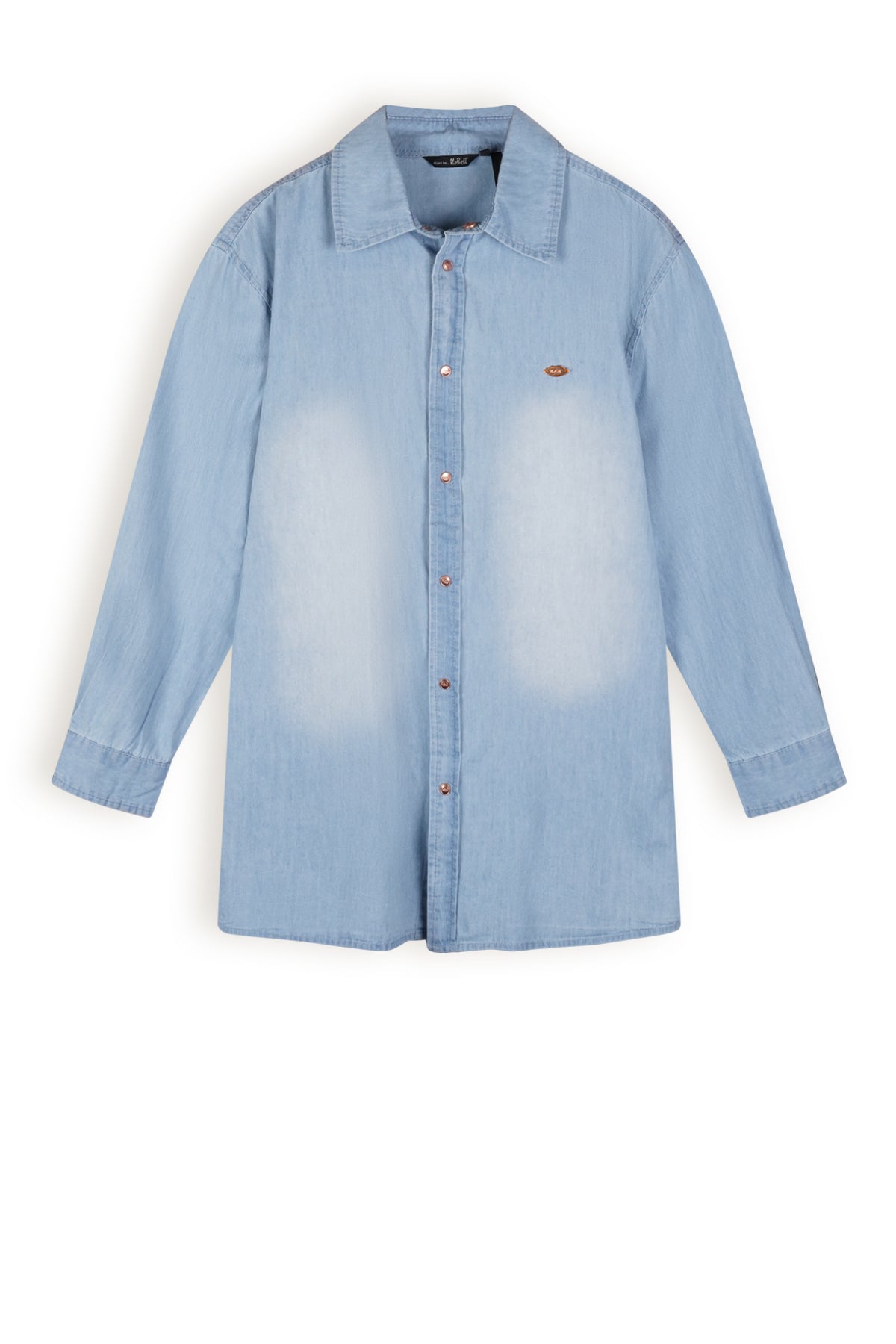 NoBell Timmy Light Weight Denim Oversized Blouse