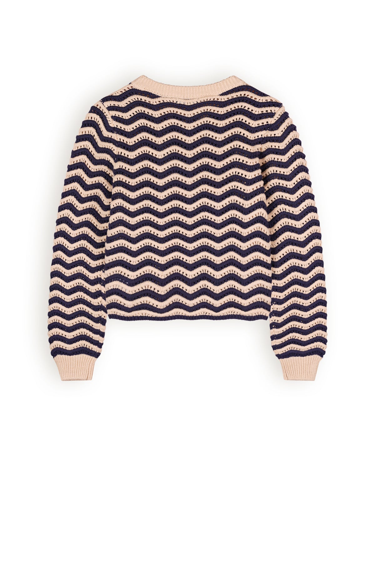 NoBell Kela wave pattern knitted sweater