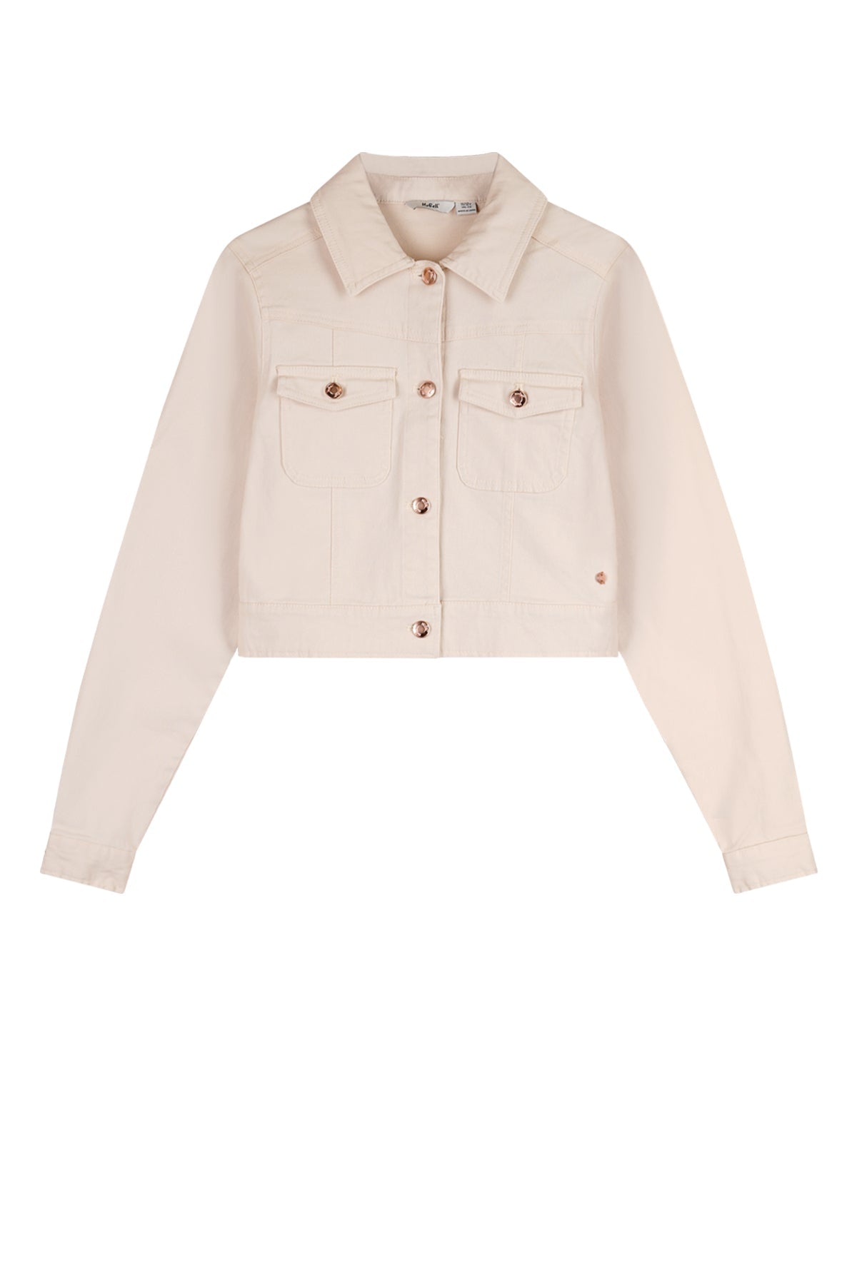 Meisjes Boan Stretch Twill Jacket van NoBell in de kleur Pearled Ivory in maat 170-176.