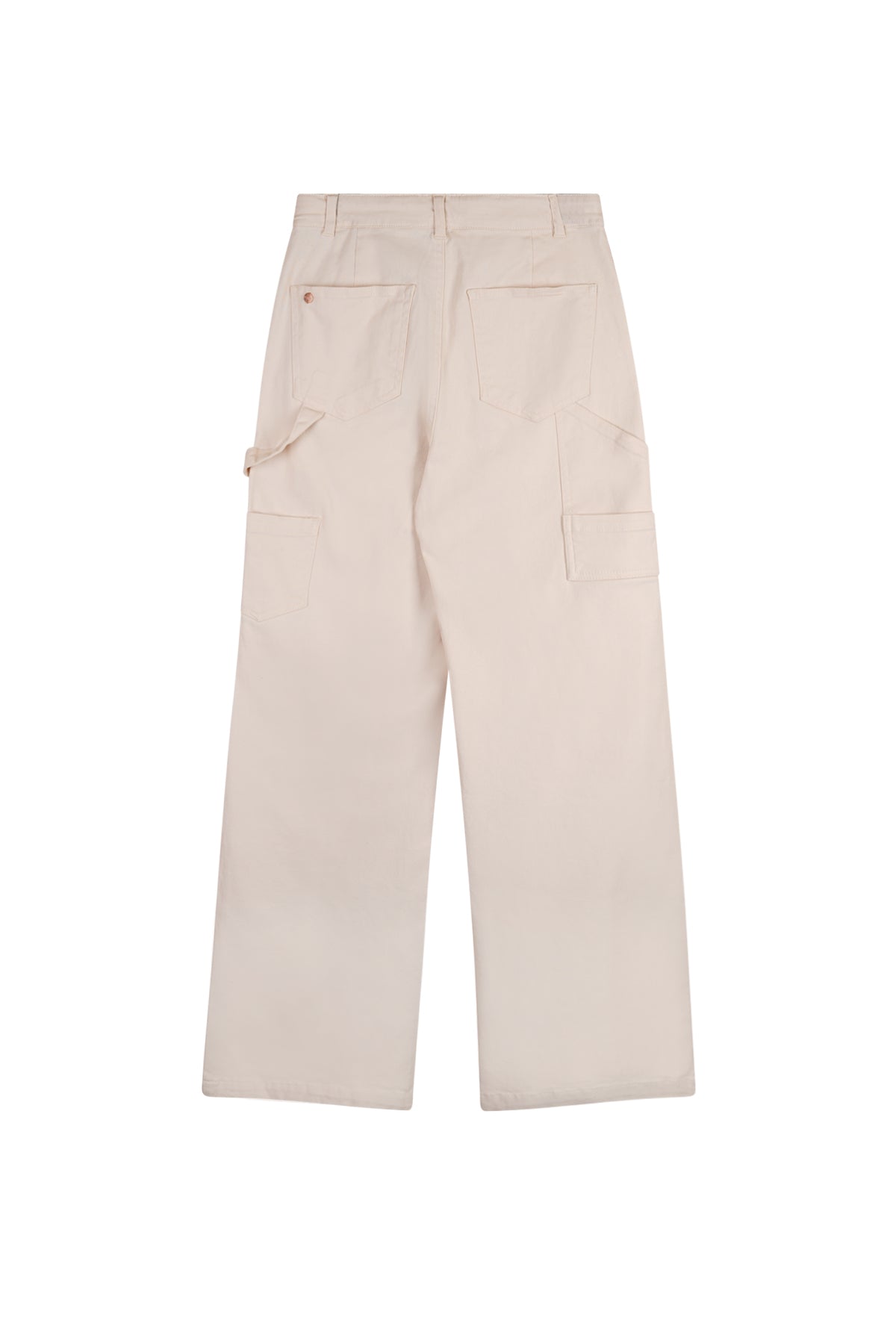 Meisjes Suca Stretch Twill Carpenter Pants van NoBell in de kleur Pearled Ivory in maat 170-176.