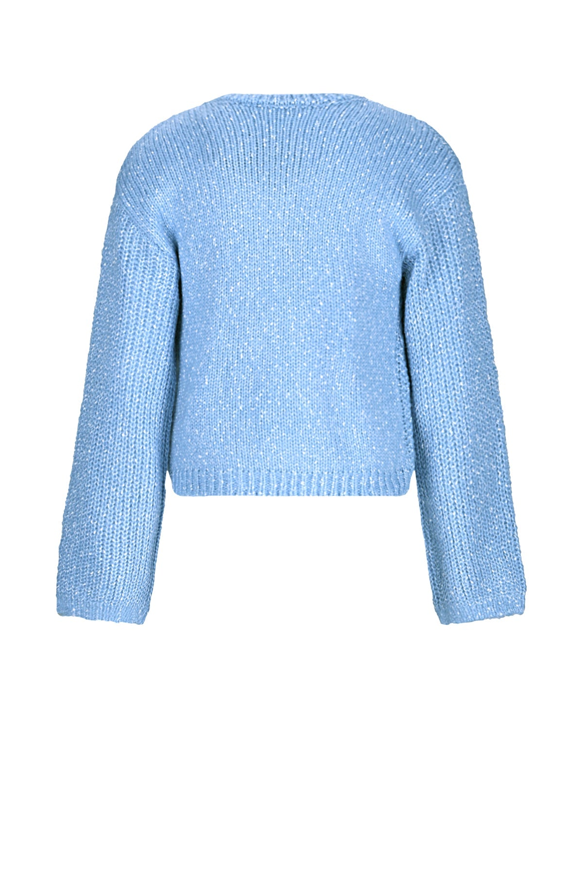 Meisjes Katy Nebs Yarn Knitted Cable sweater van NoBell in de kleur Bright Sky in maat 170-176.