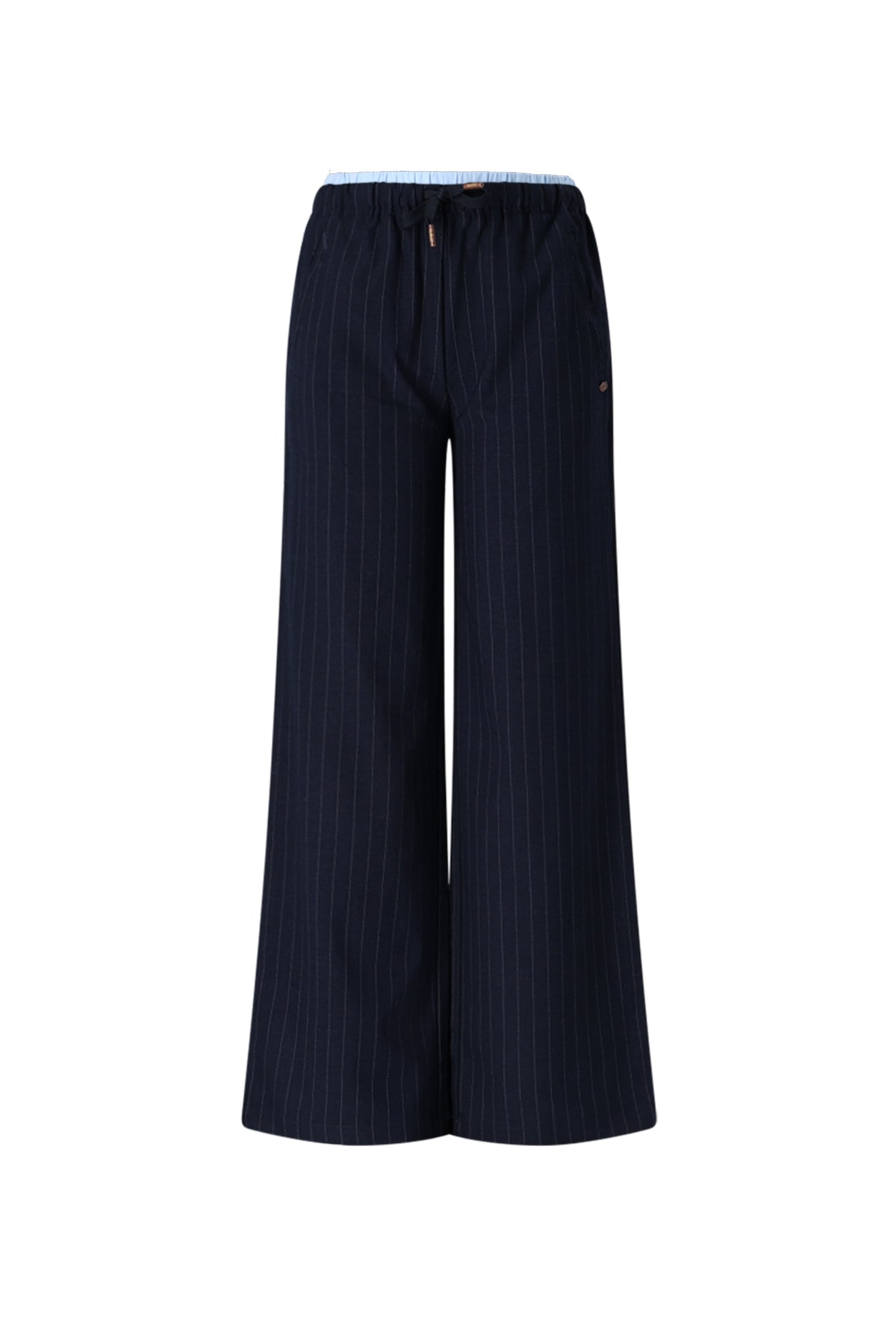 Meisjes Sub Wide Leg Pinstripe Pants van NoBell in de kleur Navy Blazer in maat 176.
